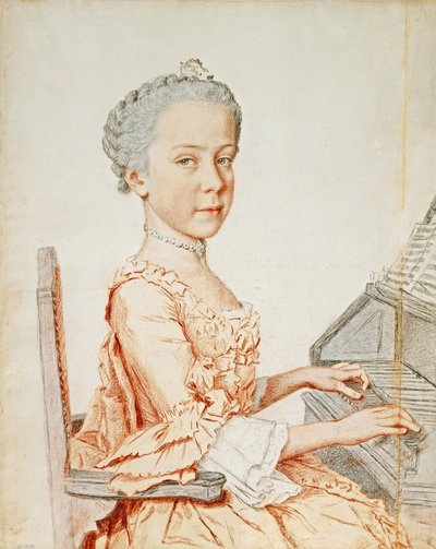 Porträt der Erzherzogin Maria Josepha von Österreich von Jean Étienne Liotard